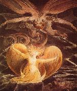William Blake Der grobe Rote Drache und die mit der Sonne bekleidete Frau Spain oil painting artist